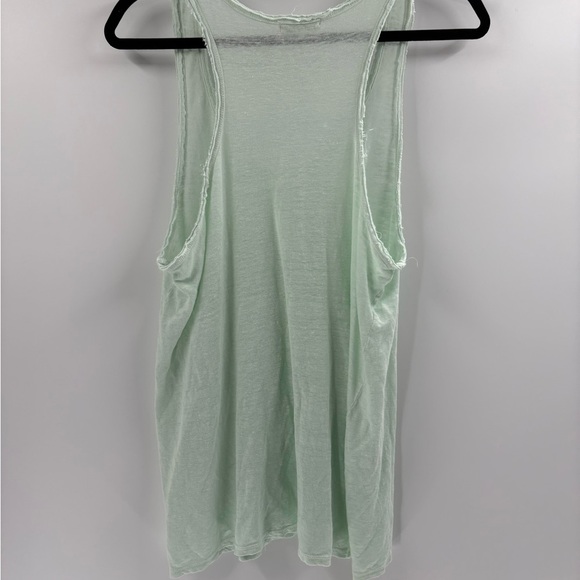 Cp shades oversized Mint Green sleeveless summer beach Tank linen Top sz medium - Picture 11 of 16